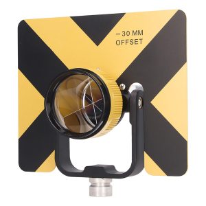 Prism, set A4, metal-holder target, Offset 0/-30 mm , Yellow/black, with soft bags.